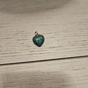 Malachite bubble heart